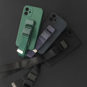 Pouzdro na lano Silikonový kryt na šňůrku Kabelka na šňůrku na šňůrku pro Samsung Galaxy A33 5G Navy