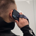 Pouzdro na lano Silikonový kryt na šňůrku Kabelka na šňůrku na šňůrku pro Samsung Galaxy A33 5G Navy