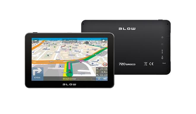 BLOW GPS720 navigator Fixed 17.8 cm (7") LCD Touchscreen Black