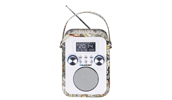 Portable Radio Blaupunkt PP20MP, FM PLL SD/USB/AUX with battery, white