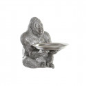 Dekoratiivkuju DKD Home Decor Hõbedane Vaik Gorilla (38 x 55 x 52 cm)