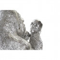 Dekoratīvās figūriņas DKD Home Decor Sudrabains Sveķi Gorilla (38,5 x 33 x 43,5 cm)