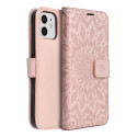 Forcell MEZZO Book case for IPHONE 12 / 12 PRO mandala rose gold