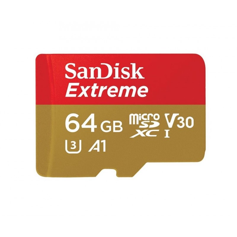 SanDisk memory card microSDXC 64GB Extreme 100MB/s V30 UHS ...