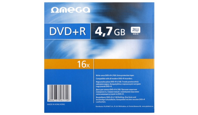 OMEGA DVD+R 4,7GB 16X SAFE PACK *1 [56172]