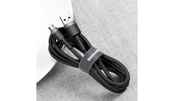 BASEUS cable USB A to Micro USB 1,5A Cafule CAMKLF-CG1 2 m black gray
