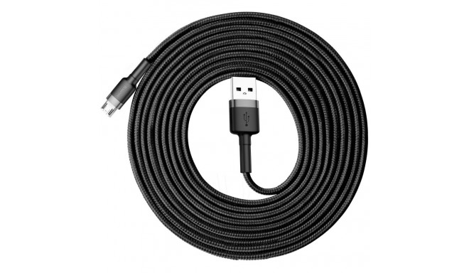 BASEUS cable USB A to Micro USB 2,4A Cafule CAMKLF-HG1 3 m black gray