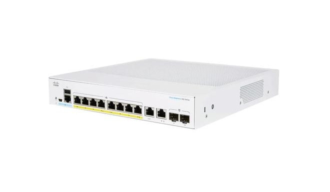 Cisco CBS250-8FP-E-2G-EU network switch Managed L2/L3 Gigabit Ethernet (10/100/1000) Silver