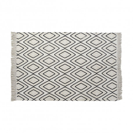 Carpet DKD Home Decor Black White (120 x 190 x 0,7 cm)