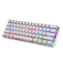 Wireless mechanical gaming keyboard Motospeed CK62 Bluetooth (white)