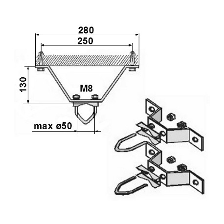 WALL BRACKET OMM-50L13