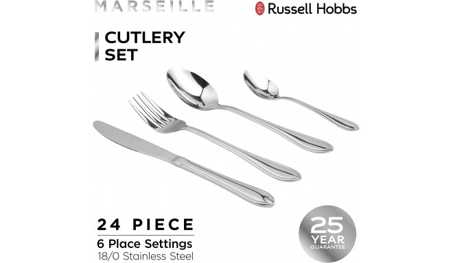 Russell Hobbs RH02224EU7 Marseille cutlery set 24pcs