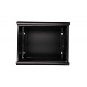 Extralink 9U 600X450 WALL-MOUNTED RACKMOUNT CABINET BLACK Wall mounted rack