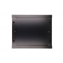 Extralink 9U 600X450 WALL-MOUNTED RACKMOUNT CABINET BLACK Wall mounted rack