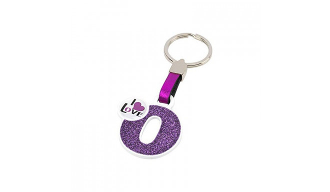 Keychain Letter O - Blue