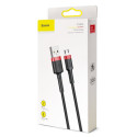 Baseus cable Cafule USB - microUSB 3,0 m 1,5A red-black