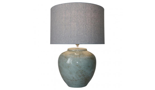 Desk lamp DKD Home Decor Canvas Ceramic Grey (42 x 42 x 60 cm)