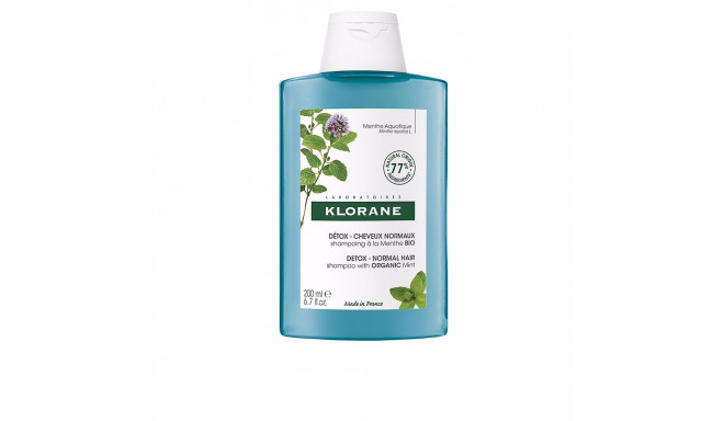 KLORANE A LA MENTA BIO champú detox para cabello normal 200 ml