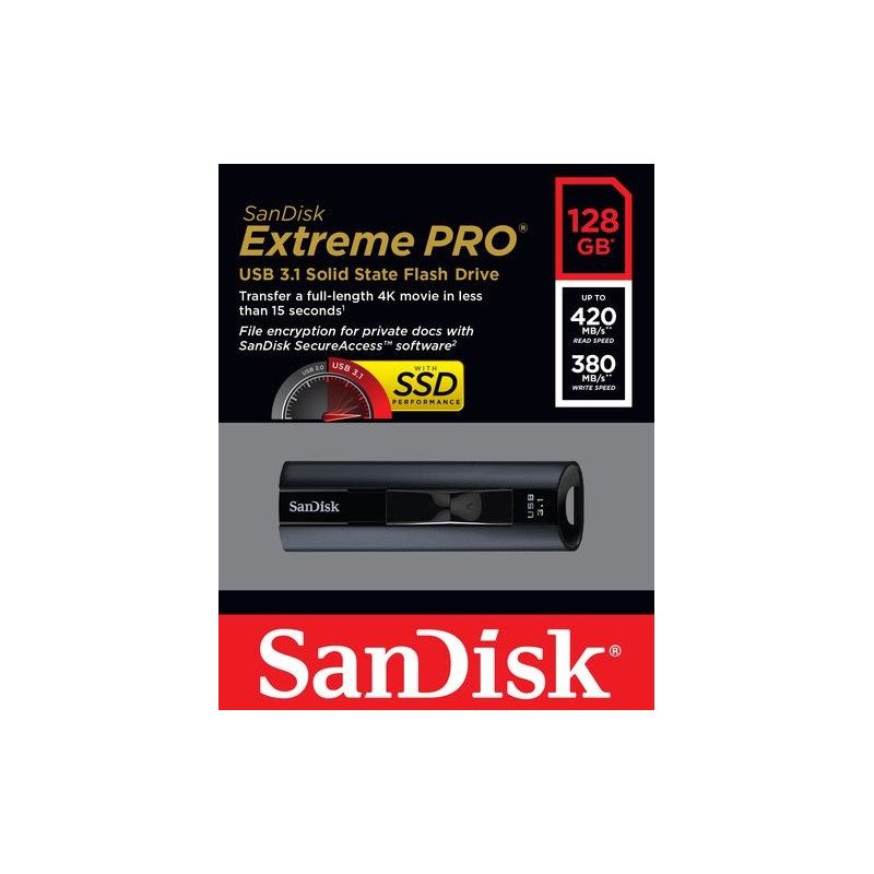 SanDisk Extreme Pro 128GB USB 3.2 Gen 1