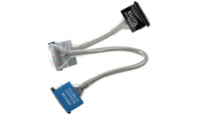 ICIDU IDE ATA 133 Roundcable, 60cm SATA cable 0.6 m Black