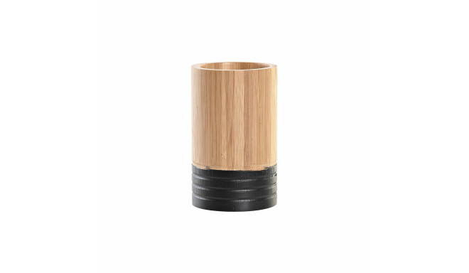 Toothbrush Holder DKD Home Decor Bamboo 7 x 7 x 11 cm