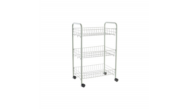 Wózek do serwowania DKD Home Decor Roheline Metall polüpropüleen 40 x 26 x 62 cm