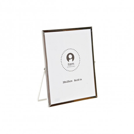 Fotoraam DKD Home Decor Hõbedane Metall 21 x 2 x 26 cm Traditsiooniline