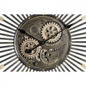 Wall Clock DKD Home Decor Black Golden Iron Vintage (65 x 6,7 x 65 cm)