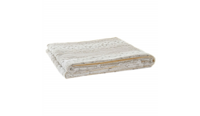 Blanket DKD Home Decor White Beige Animal Moutain Wild 150 x 200 x 2 cm 130 x 170 x 2 cm