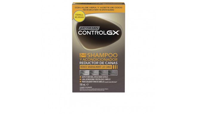 JUST FOR MEN CONTROL GX champú reductor de canas con acondicionador 118 ml