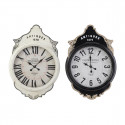 Wall Clock DKD Home Decor Crystal Black White Iron (61 x 6 x 89 cm)