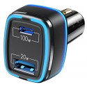 Usams car charger USB - USB-C C24 120W