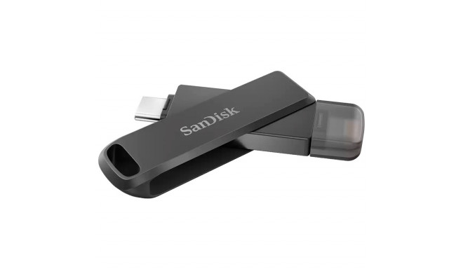SanDisk iXpand Flash Drive Luxe 64GB - USB-C + Lightning - for iPhone, iPad, Mac, USB Type-C devices