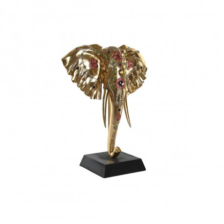 Dekoratīvās figūriņas DKD Home Decor Melns Bronza Zilonis Koloniāls 43 x 22 x 55,5 cm