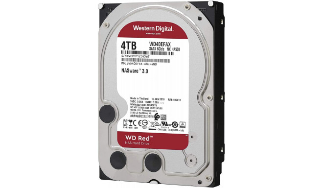 4TB WD WD40EFAX Red NAS 5400RPM 256MB - Hard drives - Photopoint.lv