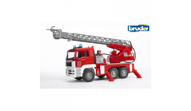 Bruder MAN fire brigade with ladder, pump and signaling (02771)