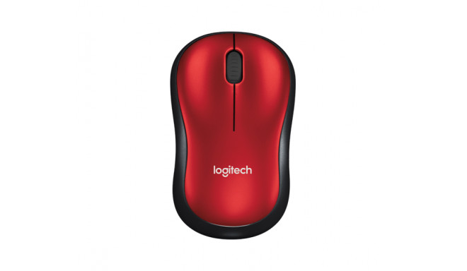 LOGITECH M185 cordless Notebook Mouse USB black red