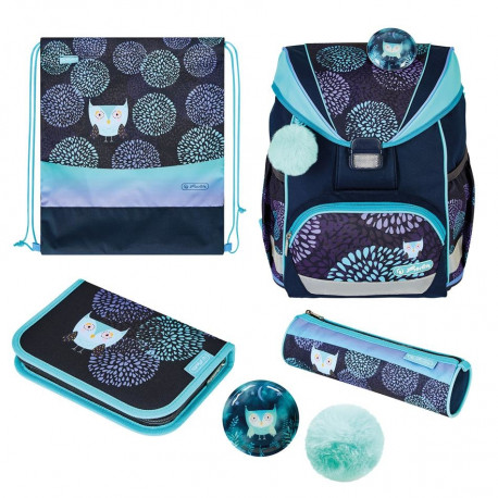 Herlitz Skolas soma Ultralight Plus - Flower Owl