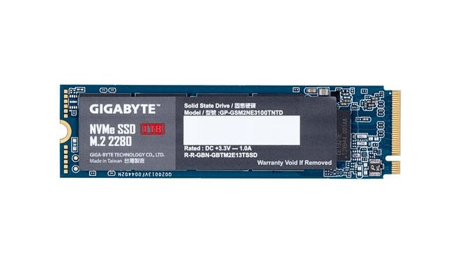 Gigabyte GP-GSM2NE3100TNTD internal solid state drive M.2 1000 GB PCI Express 3.0 NVMe