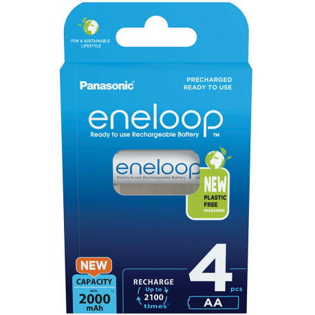 Panasonic eneloop rechargeable battery AA 2000 4BP