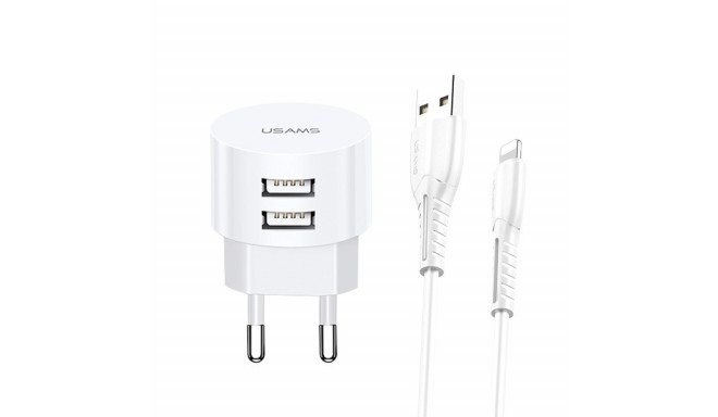 Charger T20 2xUSB 2,1A Lightning