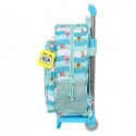 3D School Bag with Wheels Spongebob Stay positive Blue White (26 x 34 x 11 cm)