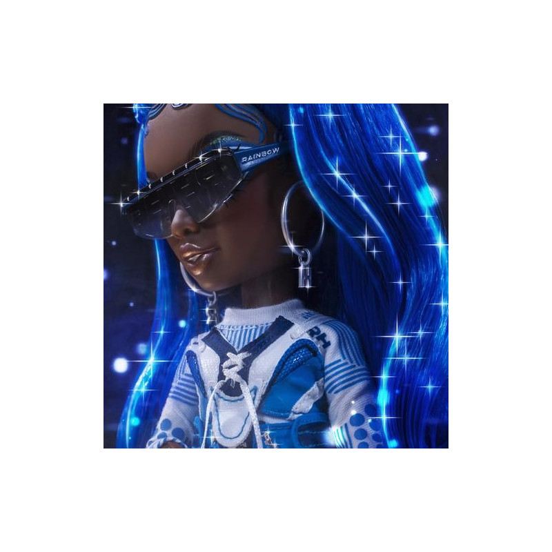 Rainbow High Coco Vanderbalt Fashion Doll – Cobalt Blue Outfits, Articulated, With Stand & Accessories