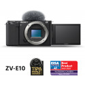 Sony ZV-E10 + 16-50mm + käepide + juhtmevaba mikrofon