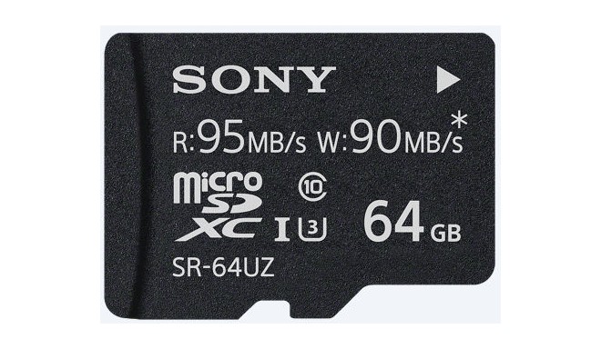 Sony карта памяти  microSDXC 64GB Expert UHS-I U3 Class 10