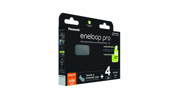 Eneloop PRO aku. AA 2500 mAh 4 pcs+box BK-3HCDEC