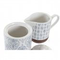 Sugar Bowl DKD Home Decor Aluminium Stoneware (12,5 x 6,5 x 8 cm) (2 pcs)