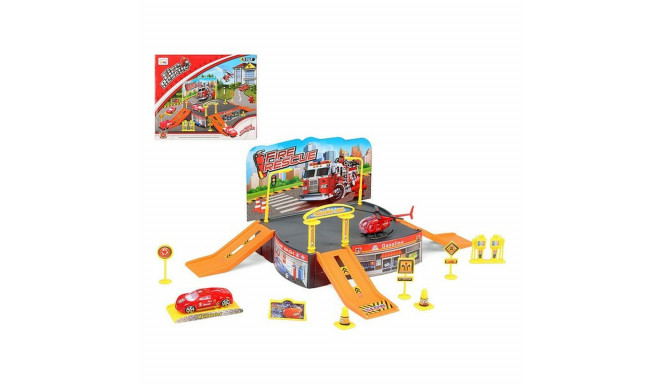 Track with Ramps City Truck 112107 - Red