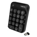 LogiLink ID0173 numeric keypad Universal RF Wireless Black