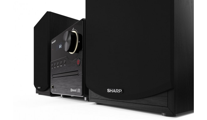 Sharp XL-B512(BK) Hi-Fi Micro System, CD/FM/USB/Bluetooth v5.0, 45W, Black | Sharp | Hi-Fi Micro Sys